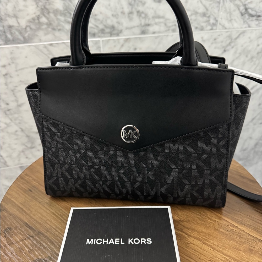 Bundle- Michael Kors Black and Gray Satchel and Men’s wallet